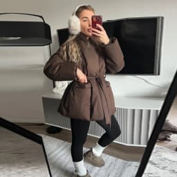 2026 Newly Upgraded Larger Cut Thicker Fabric Padded Coat Long Sleeve V-neck Tie Waist Women Coats Winter Commute Chic Outfit