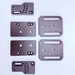 Racing Simulator Base Sinking Installation Plate CNC Full Aluminum Alloy Side Mounting Plate 10mm Thick For SIMAGIC Moza Base