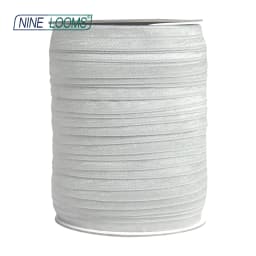 NINE LOOMS Plain Shiny Fold Over Elastics FOE 5/8" 15mm Spandex Band Tape Hair Tie Headband DIY Sewing Trim 50 100 Yard by Spool