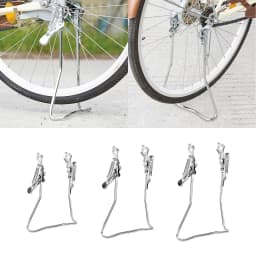 Adjustable Double Leg Bike Rear Kickstand Steel Frame Cradle for Mountain Road Bicycle Repair Stand Supplies