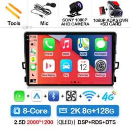 Android 16 Car Radio For Toyota Auris E150 2006 2007 2008 2009 2010 2011 2012 Multimedia Stereo Player Wireless Auto Carplay DVD
