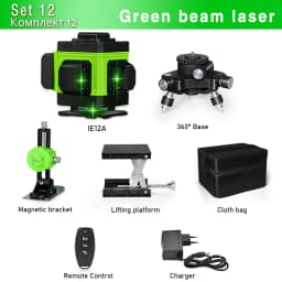 Clubiona 12 and 16 lines Professional Floor Ceiling Remote Control Green Line Laser Level with Pulse mode