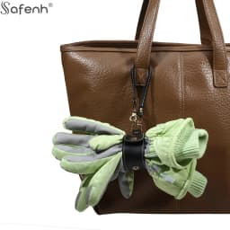 Leather Strap Trendy Solid Color PU Glove Scarf Holder Strap Outdoor Travel Hat Clip Portable Multifunctional Towel Storage Clip