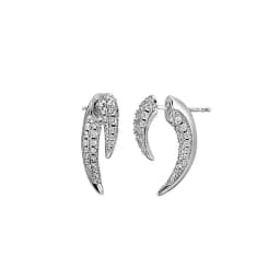 CRMYA Gold Silver Filled Hoop Earring CZ Zircon Heart Higgle Stud Earrings For Women Jewelry Earings Wholesale Aretes De Mujer