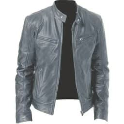 2025 Leather Motorcycle Riding Jacket Men's Slim Fit PU Jacket Outdoor Sports Autumn and Winter Windproof Men's Jacket 5XL