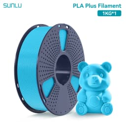 SUNLU 1KG PLA PLUS/ Clear Filament 1.75mm 1000g Spool (2.2lbs) High Toughness Neatly Wound Filament Fit Most FDM Printer