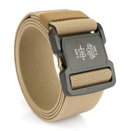 KOLBER 5cm Elastic Belt Men Aluminum Alloy Quick Release Buckle Tactical Outdoor Casual Belt 2 inch Hiking Stretch Girdle Male