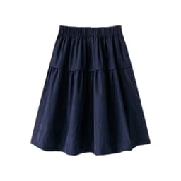 N2026 Women Summer Thin New Small A-Line Half-length Sports Skirt Tibetan Short Skirt High Waist Polyester Fiber A-Line Skirt