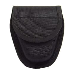 Tactical Handcuff Case for Duty Belt,1680D Nylon/Leather-like, Rotatable & Layered Security Holster (9 Styles), Cuff Case Pouch