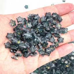 New 30pcs 8mm Five-pointed Star Matte Glass Beads Loose Spacer Beads for Jewelry Making DIY Handmade Bracelets Earrings
