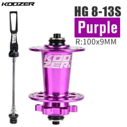 KOOZER XM490 Front Hub NBK 2 Bearing Cube Bushings 100x9MM 100x15MM 28/32/36 Holes Black Red