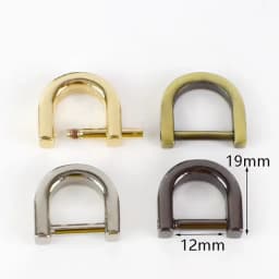 5Pcs Detachable Screw D Buckle U Ring Metal Bag Chain Adjuster Hanger Hooks Clasp Handle Connector DIY Bags Hardware Accessories