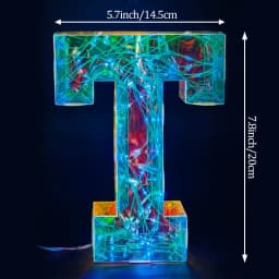 Multicolor Letters LED Night Light Numbers Dual‑Power Light‑Up Battery USB Operated Portable Indoor Decor for Party Wedding Home