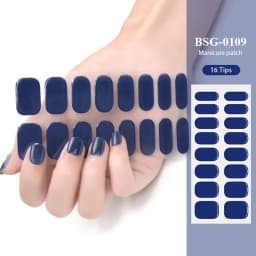 16/20/22Tips Semi-Cured Gel Nail Patch Adhesive Sliders Long Lasting Full Gel Nail Stickers DIY Manicure Harden In UV Lamp Need