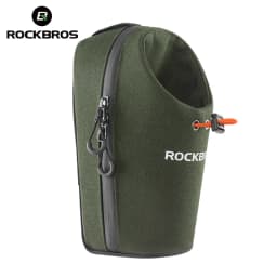 ROCKBROS Bicycle Front Bag 1.5L Water Bottle Bag Folding Bike Handlebar Bag MTB Road Riding Adjustable Large-caliber Cycling Bag