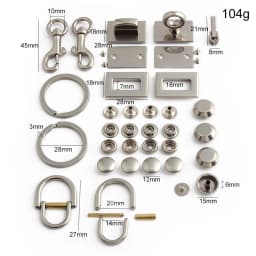 2/5/10Sets Metal Ring Trigger Snap Hook For Shoulder Handbag Strap Bags Adjust Pin Buckles Rivet Puller Slider Locks Accessories