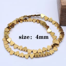 Plated Genuine Gold Color Retention AAA+ Natural Hematite Stone Spacer Loose Beads For Jewelry Making Diy Bracelets Finding