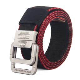 Canvas Belt, Men's Belt, Alloy Double Loop Buckle, Korean Fashion Denim, Teenage Student Pants Belt, Women's Belt