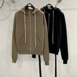 HKSH Spring New Men's Tide Punk Dark Hoodie Classic Black Coat Zipper Cardigan Hooded Long Sleeve Sweater Chic Sweatshirt HK0794
