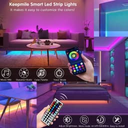 USB LED Strip Lights APP Control Color Changing 5050 RGB LED Light Flexible Lamp Tape for Room Decoration TV Backlight Diode
