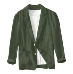 man's Coat 2026 New Casual Suit single-layer Jacket Solid Color Cotton Linen Solid Color Button Pocket Long Sleeve Clothing