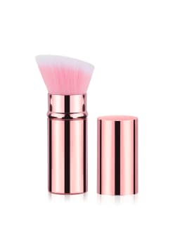 1pc Retractable Brush Makeup Brush Powder Blusher Powder Brush Mini Multi-function Portable With Aluminum Handle