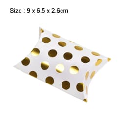 10pcs Kraft Paper Pillow Candy Box Christmas Gift Packaging Boxes Candy Bags Wedding Baby Shower Birthday Party Decoration