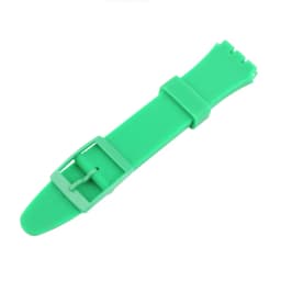 Watch strap accessories compatible for Swatch 17mm19mm colorful silicone rubber waterproof wristband bracelet for men and women
