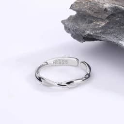925 Sterling Silver Sanding Face Adjustable Rings For Women Ladies Elegant Luxury Quality Jewelry Accessories Jewellery