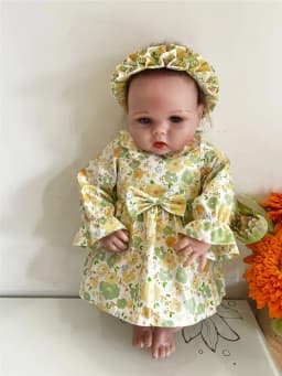 15 Different Styles 50-58cm Silicone Reborn Baby Doll Clothes Hot Sale Dolls Dress With Beautiful Hairband DIY Doll Accessories