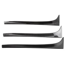2pcs For VW Golf 7 7.5 MK7 MK7.5 2014-2018 Glossy Black ABS Rear Window Side Trunk Spoiler Canard Canards Splitter Accessories