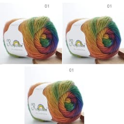 100% Wool Yarn Rainbow Color for Hand Knitting Crochet Plush Thickness Lanas Thread DIY Soft Scarf Shawl Sweater