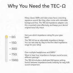 TimeEar TEC-Ω 15 30 75 150 Ohms Impedance Plug Earphone Noise Cancelling Resistance IEM Reduce Noise Filter Headphone Adapter