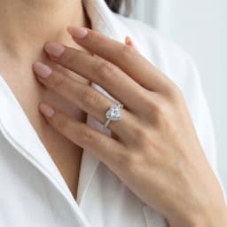 Heart Ring Adjustable for Women Zircon Love Shaped Open Ring Silver Color Romantic Promise Jewelry Gift