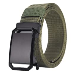 New Automatic Buckle Belt, Canvas Tactical Workwear Casual Outdoor Military Training Pants Belt For Men
