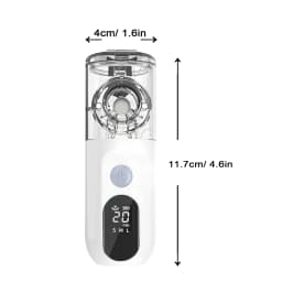 Fireurus Rechargeable Nebulizer Adjustable LED Display Medical Silent Ultrasonic Inhaler Mobile Steam Device Adult Child Medical