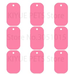 100Pcs Wholesale Dog Tag Blank Dog ID Tags For Man Pendant Laser Engraving Nameplate Key Chains
