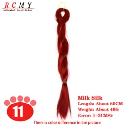 RCMY Red Milk Silk Doll Wig BJD/SD Doll Hair Rooting Doll Wigs Transplant Hand-crocheted Pink Gold Black Doll Hair Accessories