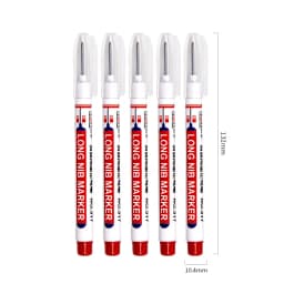 1PC Long Nib Marker Construction Pen For Metal Oil Waterproof Thin Head Wood Craft Pen Extended 20mm Long Head Deep Hole Marker