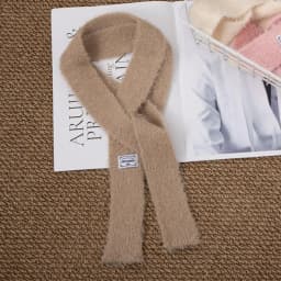 Multi-material Color Blocking Stripe Scarf Decoration Knitted Irregular Tassel Scarves Women Autumn And Winter Soft Scarf