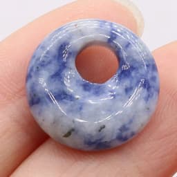 Natural Stone Beads Semi-precious Stones Round Big Hole Beads for Jewelry Making DIY Necklace Bracelet Earrings Accessories18mm