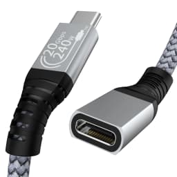 USB C Extension Cable Audio/Video 4K@60HZ Type-C Male To Female USB 3.2 Extender Cable For Macbook Pro Air 20Gbps USB Data Cable