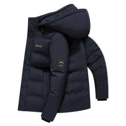 Winter Keep Warm Thickening Solid Coat Outdoors Fashion Removable Hat Jacket New Fashion Casual Comfort Windproof Men Parka