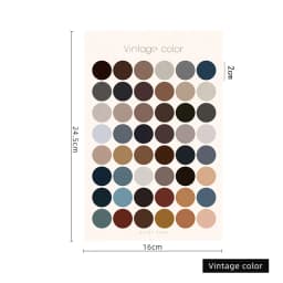 1 Sheets Retro Diary Decoration Sticker Stationery Morandi Postmark Dot Sticker DIY Journal Planner