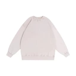 Oversize Top High Street Retro Solid Color Worn Looking Washed-out Men's and Women's Hip Hop Loose American round Neck Sweater
