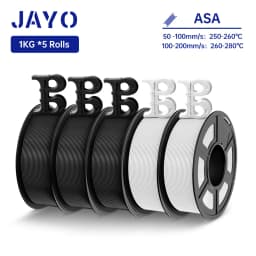 JAYO ASA / ABS Filament 1.75mm 1KG/Roll Low Temteratue Easy ABS 3D Printer Filament High Toughness 3D Printer Filament