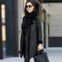 Oversized 6XL Thicken PU Leather Jacket Women's 2026 Winter Warm Faux Mink Fur Coat Female Loose Windproof Parka Long Overcoat