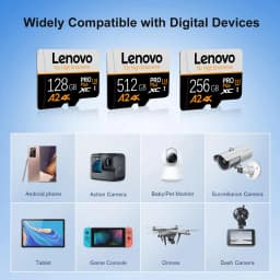 Lenovo SD Card Memory Card 1TB High Speed Flash Cards 4K Full HD Video Micro SD Card 128GB 256GB 512GB For Xiaomi Camera PC