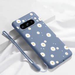 Pixel 8 Pro White Flower Bracelet Silicone Phone Case For Google Pixel 8Pro 8 8A 5 3XL 3A 4 4A 5 7 7A 6 6A 9 9Pro 9ProXL Cover