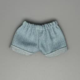 Only clothes, no dolls for 17cm labubu denim shorts 15cm figurine Labubu universal summer shorts Versatile and changeable pants